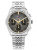 Tommy Hilfiger Empire Chrono 1710812 Ανδρικό Ρολόι Χρονογράφος 38mm με Ασημί Μπρασελέ και Μαύρο Καντράν
