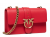 PINKO 1P22JGY7SP-R43Q Love Classic Icon Simply 5 Γυναικεία Δερμάτινη Τσάντα Ώμου Κόκκινη
