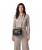 Pinko 107058a0f2-z99q Love Puff Mini New Buckle Γυναικεία Τσάντα Ώμου από Δέρμα Προβάτου Μαύρη με Χρυσές Λεπτομέρειες