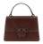 PINKO 100066A315-R49B Love One Classic Light Γυναικεία Δερμάτινη Τσάντα Χειρός & Ώμου  Μπορντό