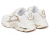 Guess Γυναικεία Sneakers FLJCR6ELE12-GOLD Λευκά με Χρυσές Λεπτομέρειες