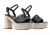 Guess Formal Γυναικεία Πέδιλα FLJFMLLEA03-BLKGO Μαύρα/Χρυσά με Τακούνι 12cm & Πλατφόρμα 5cm