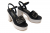 Guess Formal Γυναικεία Πέδιλα FLJFMLLEA03-BLKGO Μαύρα/Χρυσά με Τακούνι 12cm & Πλατφόρμα 5cm