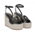 Guess Tanvee FL6ZLLLEA04-blkgo Γυναικείες Πλατφόρμες Μαύρες με Ψηλό Τακούνι 12cm