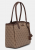 Guess Lindsey HWSG9749230-LTL Γυναικεία Τσάντα Shopper Καφέ με Monogram