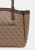 Guess Lindsey HWSG9749230-LTL Γυναικεία Τσάντα Shopper Καφέ με Monogram