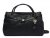 Guess Ella Logo HWPD9746060-BLO Γυναικεία Τσάντα Χειρός/Ώμου Μαύρη με Μονόγραμμα