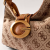 Guess Camden Mini HWJJ9308720-LLG Γυναικεία Τσάντα Ώμου με Jacquard 4G Logo