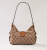 Guess Camden Mini HWJJ9308720-LLG Γυναικεία Τσάντα Ώμου με Jacquard 4G Logo