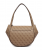 Guess Γυναικεία Τσάντα Ώμου HWSG9756190-LTL Ανοιχτό Καφέ με Monogram