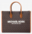 Michael Kors Mirella Medium Γυναικεία Τσάντα Χειρός Tote 35R5G7ZT2B-200 με Logo Print και Αποσπώμενο Λουράκι