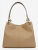 Michael Kors Christina Large Triple Gusset Γυναικεία Τσάντα Ώμου Δερμάτινη Camel 35T5G8WE6L-222