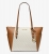 Michael Kors Charlotte Large Γυναικεία Τσάντα Ώμου Tote 35T0GCFT3B-149, Vanilla, με Logo Print
