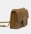 Pinko Γυναικεία Δερμάτινη Τσάντα Χιαστί 100941A0GK-L22Q Λαδί 26,5x17x8cm