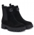 Guess Γυναικεία Μποτάκια Chelsea FLTF2DSUE10-BLACK Μαύρα από Φυσικό Δέρμα Suede με Λάστιχο και Χοντρή Σόλα