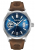 Timberland Trumbull TDWGB0041005 Ανδρικό Ρολόι Quartz 45mm με Μπλε Καντράν και Καφέ Δερμάτινο Λουρί