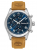 Timberland Ashmont TDWGF0082602 Ανδρικό Ρολόι 44mm με Μπλε Καντράν και Καφέ Δερμάτινο Λουράκι