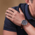 Timberland Campton TDWGF0055401 Ανδρικό Ρολόι Quartz 44mm με Καφέ Δερμάτινο Λουρί και Μπλε Καντράν