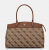 Guess Audrey Γυναικεία Τσάντα Shopper Μπεζ με Μονόγραμμα TWOB9755903-COL