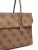 Guess Kiera TWOB9732024-LTL Γυναικεία Τσάντα Shopper Ανοιχτό Καφέ με Μονόγραμμα, 43x28x15 cm