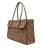 Guess Kiera TWOB9732024-LTL Γυναικεία Τσάντα Shopper Ανοιχτό Καφέ με Μονόγραμμα, 43x28x15 cm