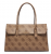 Guess Kiera TWOB9732024-LTL Γυναικεία Τσάντα Shopper Ανοιχτό Καφέ με Μονόγραμμα, 43x28x15 cm