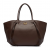 Guess Allegra HWBG2237230-BRO Γυναικεία Τσάντα Ώμου Σκούρο Καφέ, A4, 30-52 x 27 x 13 cm