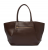 Guess Allegra HWBG2237230-BRO Γυναικεία Τσάντα Ώμου Σκούρο Καφέ, A4, 30-52 x 27 x 13 cm