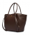 Guess Allegra HWBG2237230-BRO Γυναικεία Τσάντα Ώμου Σκούρο Καφέ, A4, 30-52 x 27 x 13 cm