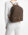 Michael Kors Rhea Large Logo Backpack 35F5G04B2B-0200 Καφέ, Γυναικείο Σακίδιο Πλάτης με Monogram