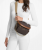 Michael Kors Slater Medium 35F5G04M6B-0200 Γυναικείο Sling Bag Καφέ με Monogram