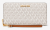 Michael Kors Jet Set Travel Large Continental Wallet 35S6GTVE9B-0150 Γυναικείο Πορτοφόλι Vanilla Μπεζ 21,5 cm