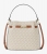Michael Kors Carson Medium Signature Logo Convertible Bucket Crossbody Bag 35R6G2ZS6B-0150 Vanilla