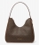 Michael Kors Nayla Small Signature Logo Hobo Shoulder Bag 35F6G5ZH1B-0200 Καφέ Γυναικεία Τσάντα Ώμου