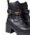 PINKO Altea 01 SD0549P001-Z99 Γυναικεία Δερμάτινα Μποτάκια Μαύρα