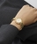 Guess GW0930L2 Γυναικείο Ρολόι με Χρυσό Μεταλλικό Μπρασελέ