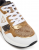 Γυναικεία Sneakers Guess FLFMICFAL12-BEIBR Mickay, Λευκό/Καφέ, Running Style, 4G Logo, Platform 4.7 cm, Με Κορδόνια