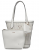 Γυναικεία Τσάντα HWWG9204220-WHI  Ώμου Guess Emelda Woven Tote με Αποσπώμενο Pouch & Coin Purse, Λευκή