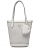 Γυναικεία Τσάντα HWWG9204220-WHI  Ώμου Guess Emelda Woven Tote με Αποσπώμενο Pouch & Coin Purse, Λευκή