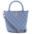 Guess Giully II Mini Tote HWBQ9673760-GBU Γυναικεία Τσάντα Χιαστί / Χειρός Καπιτονέ, Μπλε-Γκρι, Οικολογικό Δέρμα