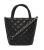 Guess Giully II Mini HWQG9673760-BLA Γυναικεία Μίνι Τσάντα Tote Καπιτονέ Μαύρη με Αλυσίδα, Οικολογικό Δέρμα