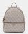 Guess Manhattan HWSG7118330-TAUPE Γυναικείο Σακίδιο Πλάτης, Μπεζ, Οικολογικό Δέρμα, Διπλό Φερμουάρ