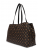 Guess Wilder Travel TWHP7452025-BRO Τσάντα Σαββατοκύριακου, Καφέ, Οικολογικό Δέρμα, Monogram